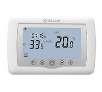 TELLUR Smart Thermostat Connectée Alexa, WiFi, Programmable, Télécommande par App et Internet, Sécurité Enfant, Fonctionne avec Siri et Google, Protection Antigel, 4 Programmes Quotidiens