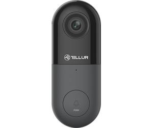 Tellur Sonnette vidéo WiFi, 1080p, pir, filaire, noir