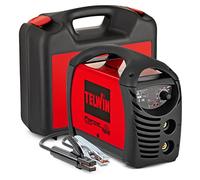 Telwin Force 165 Appareil de soudage à électrodes MMA avec technologie Inverter, kit comprenant une mallette de transport, une garniture de raccordement, un câble de masse, un marteau à laitier