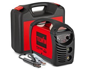 Telwin 07170085 Force 165 Machine à souder à électrode inversée complète avec accessoires dans une mallette, 230V, Rouge, Force 165 dans une Mallette