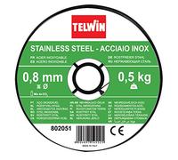 Telwin 802051 Bobine Fil Acier Inox D. 0,8 mm 0,5 kg pour Soudage, Gris