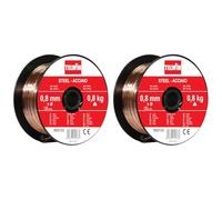 Telwin Bobine Fil Acier D. 0,8 mm 0,8 Kg pour Soudage (Lot de 2)