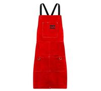 Telwin Durango Tablier Pour Soudage, Protection EPI Pour Le Soudeur En Cuir, Rouge