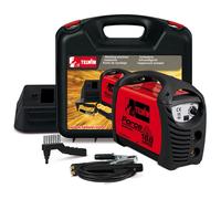 Telwin Force 168 MPGE Appareil de soudage à électrodes MMA avec technologie Inverter, kit comprenant une mallette de transport, une garniture de raccordement, un câble de masse, une lame manuelle et u