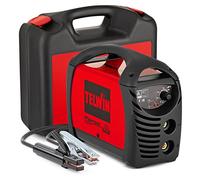 Telwin Force 145 Appareil de soudage à électrodes MMA avec technologie Inverter, kit comprenant une mallette de transport, une garniture de raccordement, un câble de masse, une lame à main et un marte