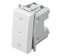 TEM Série Module Bouton-poussoir store 1-0-216A, Bouton + interrupteur, Blanc