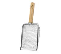 Témoin de compost, avec trou de 2,8 mm en acier inoxydable résistant à la rouille - Pelle tamisée d'engrais de jardin - pour sable, engrais, compost, pierres, jardin, ferme,