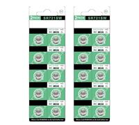 TEMOOUES Lot de 10 piles bouton AG11 LR721 R721 SR721 SR721 362 pour montre, calculatrice, télécommande