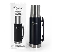 TEMPERA Thermos à maté - 1L | Double Paroi Acier inoxydable, Sans BPA | Calebasse/Gobelet 240ml intégrée | Garde le chaud 24h, Froid 30h | Verseur de précision à gâchette | Maté - Thé - Café