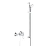Tempesta 100 ensemble de douche complet 3 jets + mitigeur monocommande douche, clapet anti-retour, chrome (23354000-28789002)