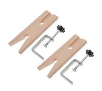 TEMPNAP 2 Ensembles Mini Étau de Table Portable Multifonction en Bois et Fer avec Accessoires de Fixation, Pince Établi pour Travail du Métal et Création de Bijoux à Domicile