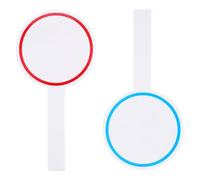 TEMPNAP 2pcs Palettes de Vote Manuelles en Mousse Blanche, Facile à Utiliser, Tableau Effaçable à Sec pour Bureau ou Jeux de Société