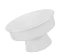 TEMPNAP Bol à Dessert en Céramique Blanc sur Pied Isolation Thermique, pour Fruits Secs et Décor de Table Cuisine ou Hôtel