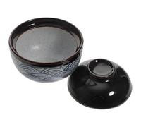 TEMPNAP Bol à Soupe en Céramique Couvercle Design Multifonction pour Restaurants et Hôtels, Bol Vapeur Pratique et Accessoire Cuisine Simple