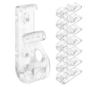 TEMPNAP Clips de Fixation Matériel Acrylique et Fer Lot de 8 pour Stores Enrouleurs Vis Incluses Accessoires Réutilisables pour Sécurité des Cordons de Stores