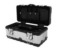 TEMPNAP Coffret à Outils en Acier Inoxydable Renforcé pour Voyage Extérieur | Boîtier Élégant à Angles Renforcés, Format Compact, Pratique pour Transport et Rangement