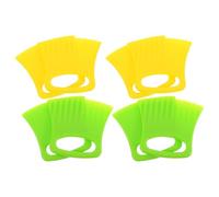 TEMPNAP Coupe-légumes Multifonction 8 Pièces Lames Droites et Ondulées Interchangeables en Plastique Pp pour Pommes de Terre, Pizza et Pâte, Découpe Précise et Variée