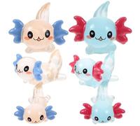 TEMPNAP Figurines Miniatures de Dragon pour Décoration Créative en Résine Phosphorescente Lot de 6 de Maison de Poupée ou Paysage de Pelouse