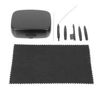 TEMPNAP Kit de Nettoyage Pratique et Sûr Ensemble Complet de 1 Set pour Appareils Auditifs en Pvc Noir Brosse, pour Usage Quotidien pour