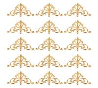 TEMPNAP Lot de 100 Appliques Décoratives en Cuivre Sculpté pour Meubles et Armoires, Finition Or, Solide et Facile à Installer, pour Décoration Intérieure et Espaces Commerciaux