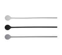 TEMPNAP Lot de 3 Cuillères à Mélanger en Silicone Ergonomiques Cuisine, Agitateur Réutilisable pour Café, Lait et Confiture, Protège la Vaisselle des Rayures