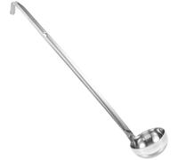 TEMPNAP Louche à Soupe Surface Lisse sans Bavures 30cc en Acier Inoxydable Manche Long et Crochet Ustensile de Service Robuste Cuisine Professionnelle