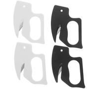 TEMPNAP Ouvre-colis Portable 4pcs en Acier Inoxydable et Pp, Couteau Ouvre-lettres Compact Design Créatif pour Usage à Domicile et Bureau