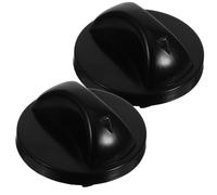 TEMPNAP Pièces de Bouton de Ventilateur Fête été 2pcs Boutons de Remplacement Abs Noirs pour Ventilateur Électrique de Commutation Rotatifs Fiables pour Usage Domestique