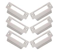 TEMPNAP Plaques de Gâche en Acier Inoxydable 6 Pièces pour Serrure de Porte Kit de Renforcement de Porte D'entrée Plaques de Remplissage Installation sans Burinage Usage Industriel