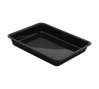 TEMPNAP Plateau D'égouttage en Plastique Noir pour Plantes et Objets Divers, Grosse Capacité, Facile à Nettoyer, Design Minimaliste pour Usage Intérieur et Extérieur