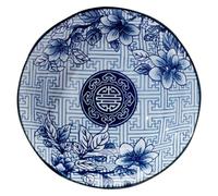 TEMPNAP Porte-fruits en Céramique à Pied Style Chinois Base Stable et Taille Adaptée pour Snacks et Restaurants