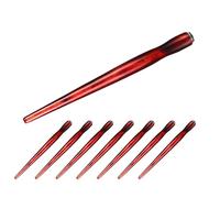 TEMPNAP Porte-plumage en Bois Rouge 8pcs pour Calligraphie et Dessins Animés, Design Précis et Application Polyvalente, pour Artistes et Créateurs de Bandes Dessinées