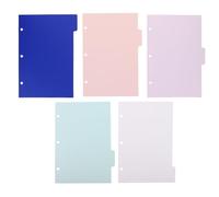 TEMPNAP pour Classeur A5 pour Organisation Stable des Documents avec Onglets, 3 Trous 5 Intercalaires en Pp Solide