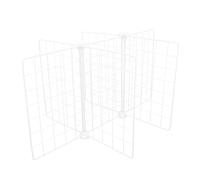 TEMPNAP Séparateur d'étagère de Rangement Cubique en Fer Blanc 6 Grilles, Organisation Facile des Petits Articles pour Maison et Restaurants