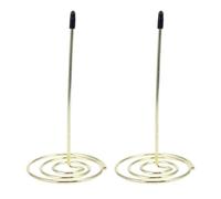 TEMPNAP Support de Reçu en Métal Doré 3 Pièces pour Restaurant et Bureau, Accessoire Pratique pour Tenir Facture et Menu, Organiseur de Bureau Fonctionnel Couleur Couleur Aléatoire