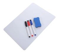 TEMPNAP Tableau Blanc Magnétique A4 en Pet et Caoutchouc, Tableau Velleda Portable pour Réfrigérateur, Bloc-notes Magnétique Effaçable pour Bureau et Maison Couleur Couleur Aléatoire