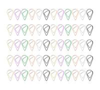TEMPNAP Trombones Couleur Aléatoire en Métal Forme Goutte D'eau 100 Mini Pinces Créatives Usage Polyvalent pour Papier et Documents pour Marque-pages et Activités DIY