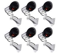 tempo di saldi 6 Faux Caméras De Surveillance en Plein Air Lumière LED Clignotant Infrarouge