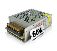TEMPO DI SALDI Alimentation 5 ampères 12 volts pour bande LED stabilisée 220 V 60 W, gris, 11 x 4 x 8 cm