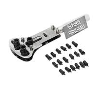 TEMPO DI SALDI APRICASSE - Kit ouvre-caisse professionnel clé universelle 18 embouts pour réparation montres