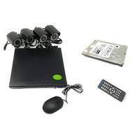 TEMPO DI SALDI Kit de vidéosurveillance Dvr 4 canaux + 4 caméras infrarouges + Disque Dur 500 Go