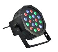 TEMPO DI SALDI Projecteur Rgb 18 W Spot 18 Led Diverses Couleurs Discothèque Capteur Sonore Lumière Colorée