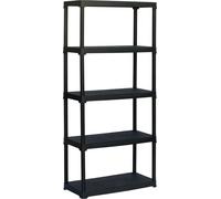 Art Plast - Étagère en plastique, noir, noir, T90/5