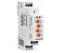 Temporisateur, AC/DC 12-240V, 2 contacts SPDT 16A, 1 module DIN