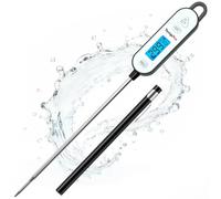 TempPro Thermomètre à viande étanche IPX7 | Ex-ThermoPro ThermoPro Thermothermomètre à lecture rapide avec rétroéclairage et support pour steak, barbecue et cuisine