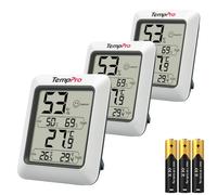 TempPro Thermomètre d'ambiance et hygromètre numérique, lot de 3 | Enregistrement des valeurs min/max, idéal pour le bureau à domicile ou la chambre de bébé (anciennement ThermoPro)