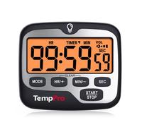 TempPro TM01 Minuteur de Cuisine, minuteur de Cuisson numérique | Horloge-minuteur avec volume d'alarme réglable, Minuteur multifonction rétroéclairé (anciennement ThermoPro)
