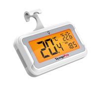 TempPro TP110 Thermomètre de réfrigérateur, thermomètre de congélateur | Grand Écran Rétroéclairé Étanche, Enregistrement des Max/Min, Changement Pile Facile, Cave/Cuisine (anciennement ThermoPro)