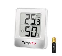 ThermoPro TP49 Petit Hygromètre Numérique Thermomètre Intérieur Thermomètre D'ambiance Moniteur de Température et Humidimètre pour Le Confort du Bureau à Domicile Thermomètre de Reptile