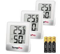 TempPro TP49 Thermomètre numérique, mini-moniteur de température, lot de 3 | Hygromètre d'intérieur pour la maison, le bureau et la chambre de bébé - Thermo-hygromètre de confort(anciennement ThermoPro)